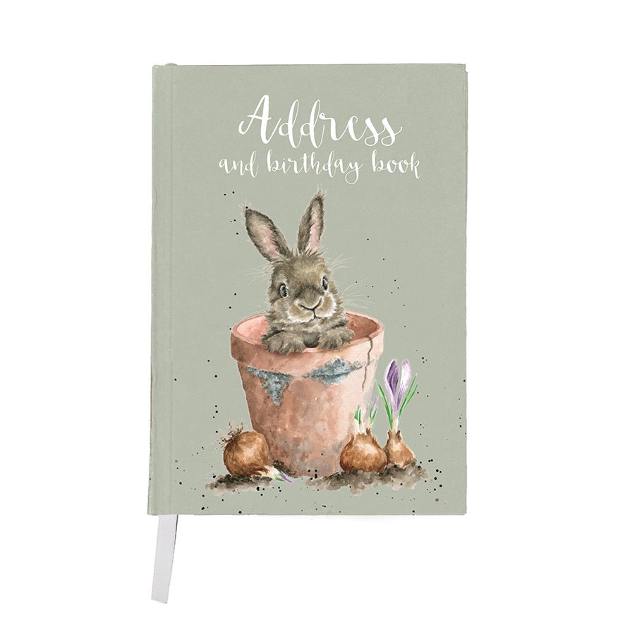 Wrendale 'The Flower Pot' Rabbit Address Book