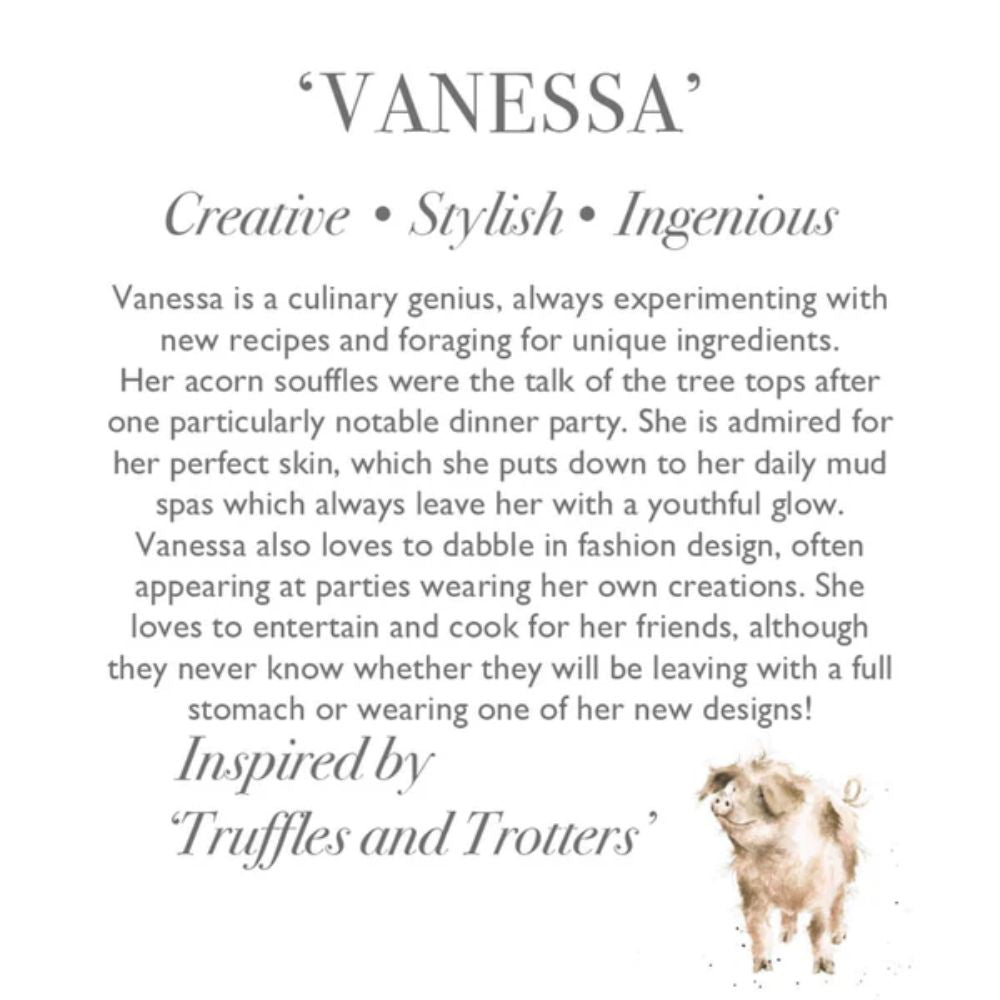 Wrendale 'Vanessa' Large Pig Plush