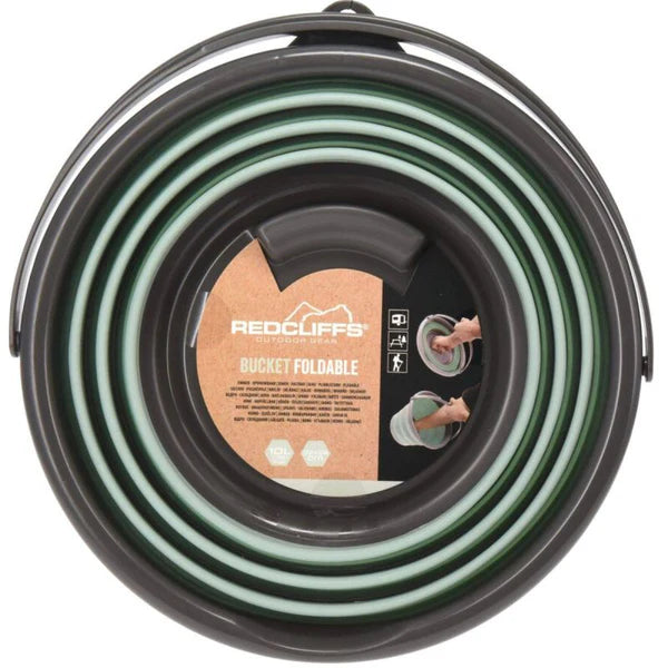 Redcliffs 10L Green Foldable Bucket