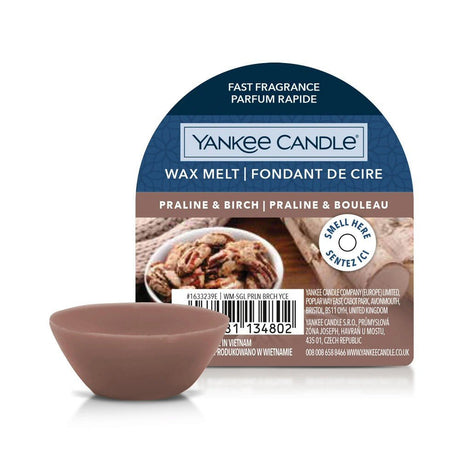 Yankee Candle 22g Praline & Birch Signature Wax Melts - Old Railway Line Garden Centre