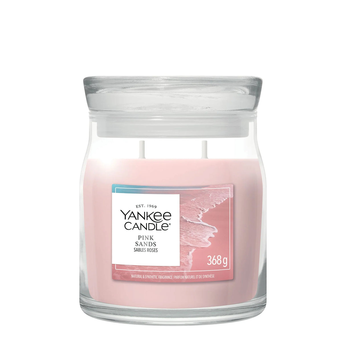 Yankee Candle 368g Pink Sands Glow Medium Jar Candle