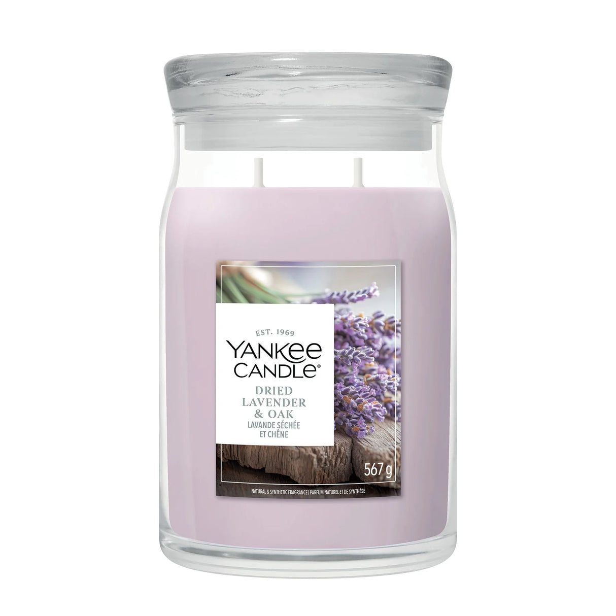 Yankee Candle 567g Dried Lavender & Oak Large Jar Candle