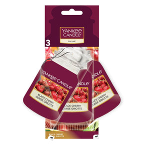 Yankee Candle Black Cherry Car Jar Air Freshener (Pack of 3) - Old Railway Line Garden Centre