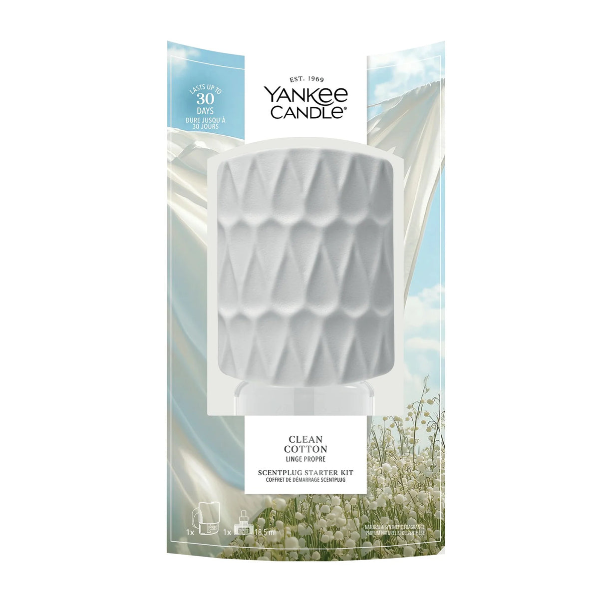 Yankee Candle Clean Cotton Scent Plug - EU Plug