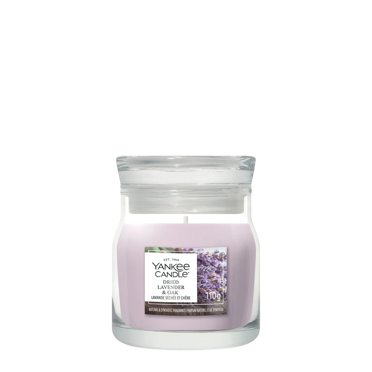 Yankee Candle Dried Lavender & Oak Small Jar Candle - Old Railway Line Garden Centre