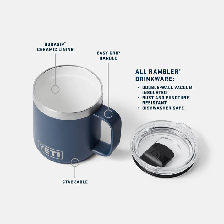 Yeti 10oz (295ml) Rambler Stackable Mug - Forest Green