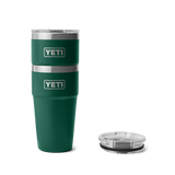 Yeti 20oz (591ml) Rambler Stackable Cup - Black Forest Green