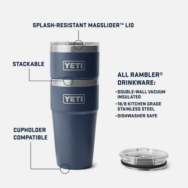 Yeti 20oz (591ml) Rambler Stackable Cup - Navy