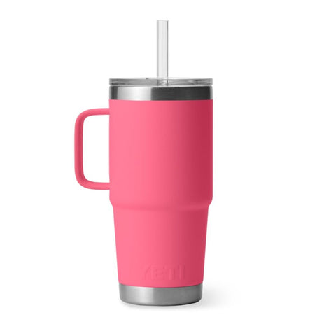 YETI 25oz (750ml) Rambler Straw Mug - Tropical Pink - Old Railway Line Garden Centre