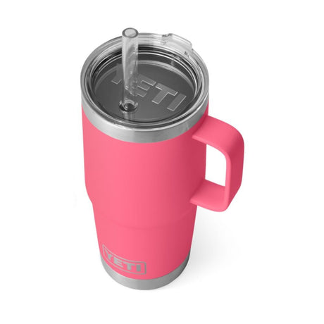 YETI 25oz (750ml) Rambler Straw Mug - Tropical Pink - Old Railway Line Garden Centre