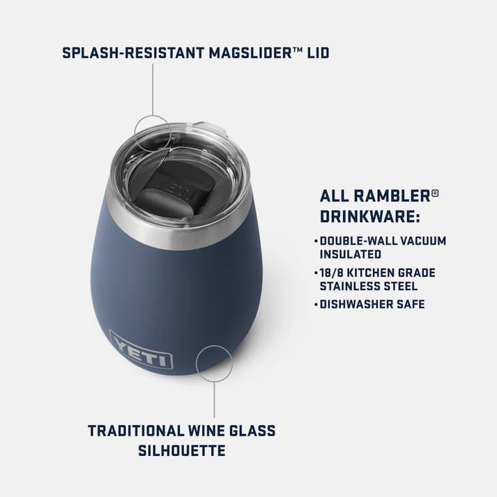 Yeti 295ml Navy Ramble 10oz Wine Tumbler - 70000000882 - Old Railway Line Garden Centre
