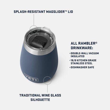 Yeti 295ml Navy Ramble 10oz Wine Tumbler - 70000000882 - Old Railway Line Garden Centre
