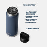 Yeti 36oz (1l) Rambler Chug Cap Bottle - Forest Green