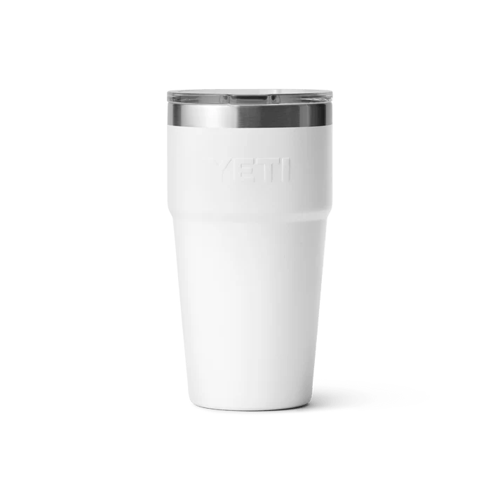 Yeti 591ml White 20oz Rambler Stackable Cup - 70000003283 - Old Railway Line Garden Centre