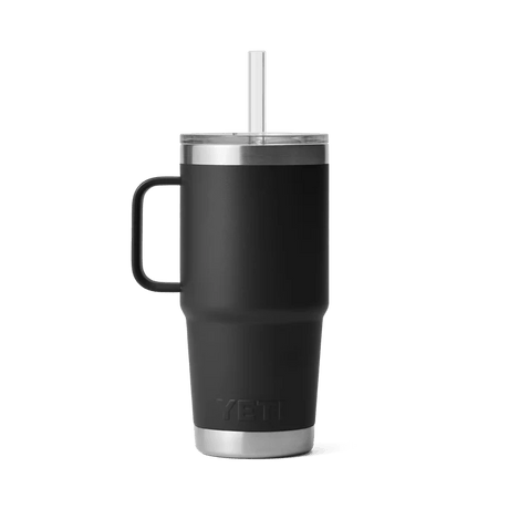 Yeti 739ml Black 25oz Rambler Straw Mug - 70000001924 - Old Railway Line Garden Centre
