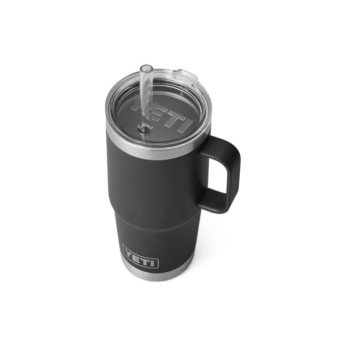 Yeti 739ml Black 25oz Rambler Straw Mug - 70000001924 - Old Railway Line Garden Centre