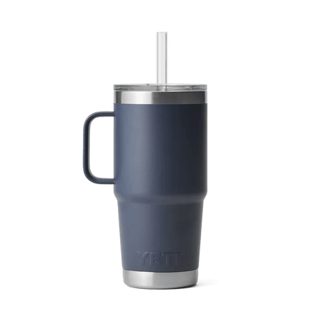 Yeti 739ml Navy 25oz Rambler Straw Mug - 70000001926 - Old Railway Line Garden Centre