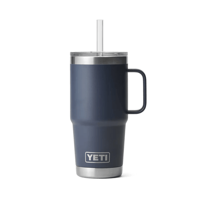 Yeti 739ml Navy 25oz Rambler Straw Mug - 70000001926 - Old Railway Line Garden Centre