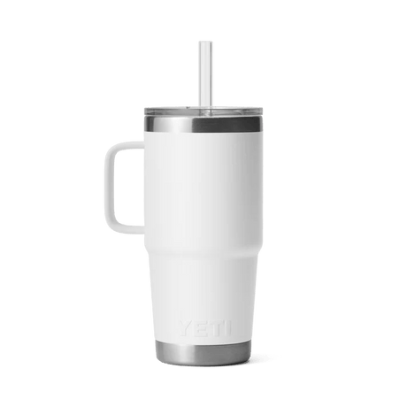 Yeti 739ml White 25oz Rambler Straw Bottle - 70000002295 - Old Railway Line Garden Centre