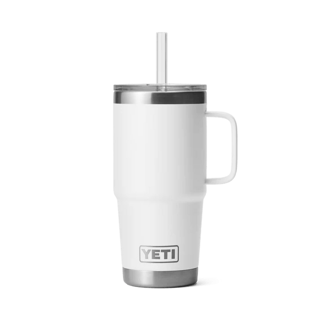 Yeti 739ml White 25oz Rambler Straw Bottle - 70000002295 - Old Railway Line Garden Centre