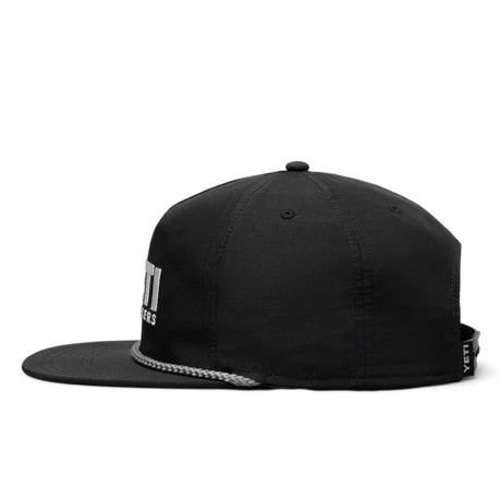 Yeti Mid Pro Flat Brim Rope Hat - Black
