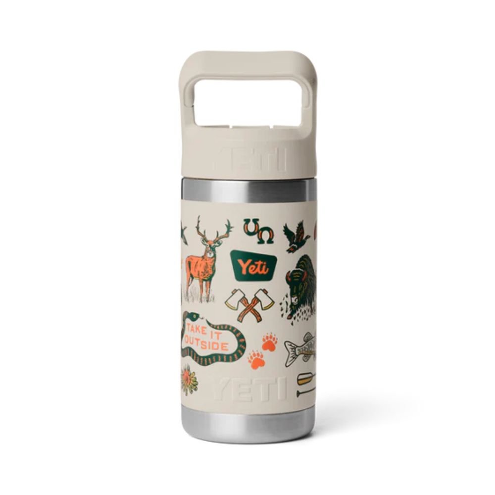 Yeti Rambler 12oz (355ml) Kids Chug Bottle with Flip Straw - Cape Summer Camp - Old Railway Line Garden Centre