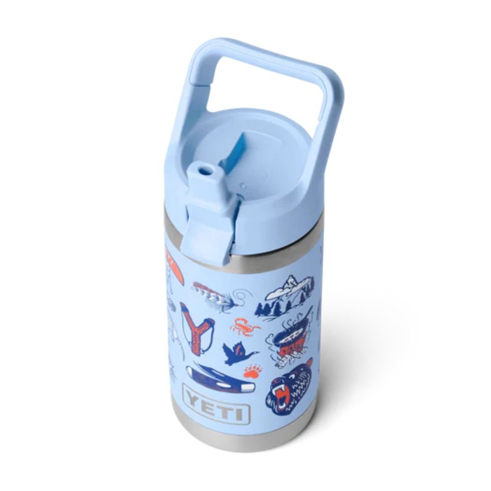 Yeti Rambler 12oz Kids Chug Bottle with Straw - Big Sky Summer Camp - Old Railway Line Garden Centre