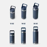 Yeti Rambler 12oz Kids Chug Bottle with Straw - Big Sky Summer Camp - Old Railway Line Garden Centre
