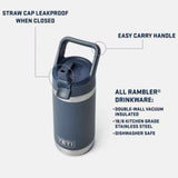 Yeti Rambler 12oz Kids Chug Bottle with Straw - Big Sky Summer Camp - Old Railway Line Garden Centre