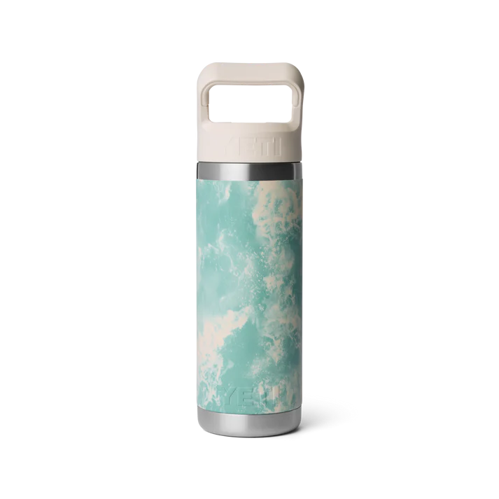 Yeti Rambler 18 oz (532 ml) Bottle with Colour-Blocked Straw Cap - Sea View