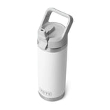Yeti Rambler 18oz (532ml) Chug Bottle with Flip Straw - White - Old Railway Line Garden Centre