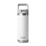 Yeti Rambler 18oz (532ml) Chug Bottle with Flip Straw - White - Old Railway Line Garden Centre