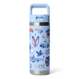 Yeti Rambler 18oz (532ml) Chug Bottle with Straw - Big Sky Summer Camp - Old Railway Line Garden Centre