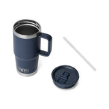 Yeti Rambler 20oz (591ml) Travel Straw Mug with Colour-Matched Straw Lid - Navy - Old Railway Line Garden Centre