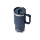 Yeti Rambler 20oz (591ml) Travel Straw Mug with Colour-Matched Straw Lid - Navy - Old Railway Line Garden Centre