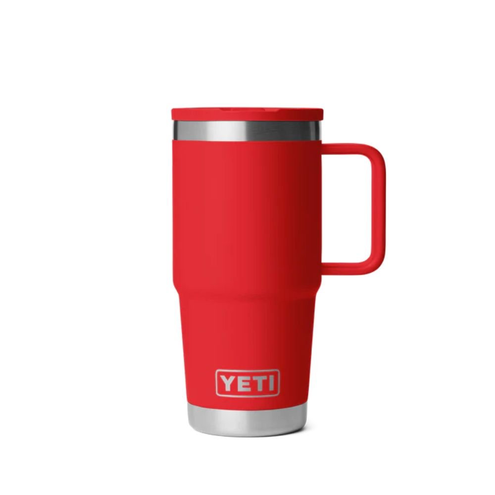 Yeti Rambler 20oz (591ml) Travel Straw Mug with Colour-Matched Straw Lid - Red - Old Railway Line Garden Centre