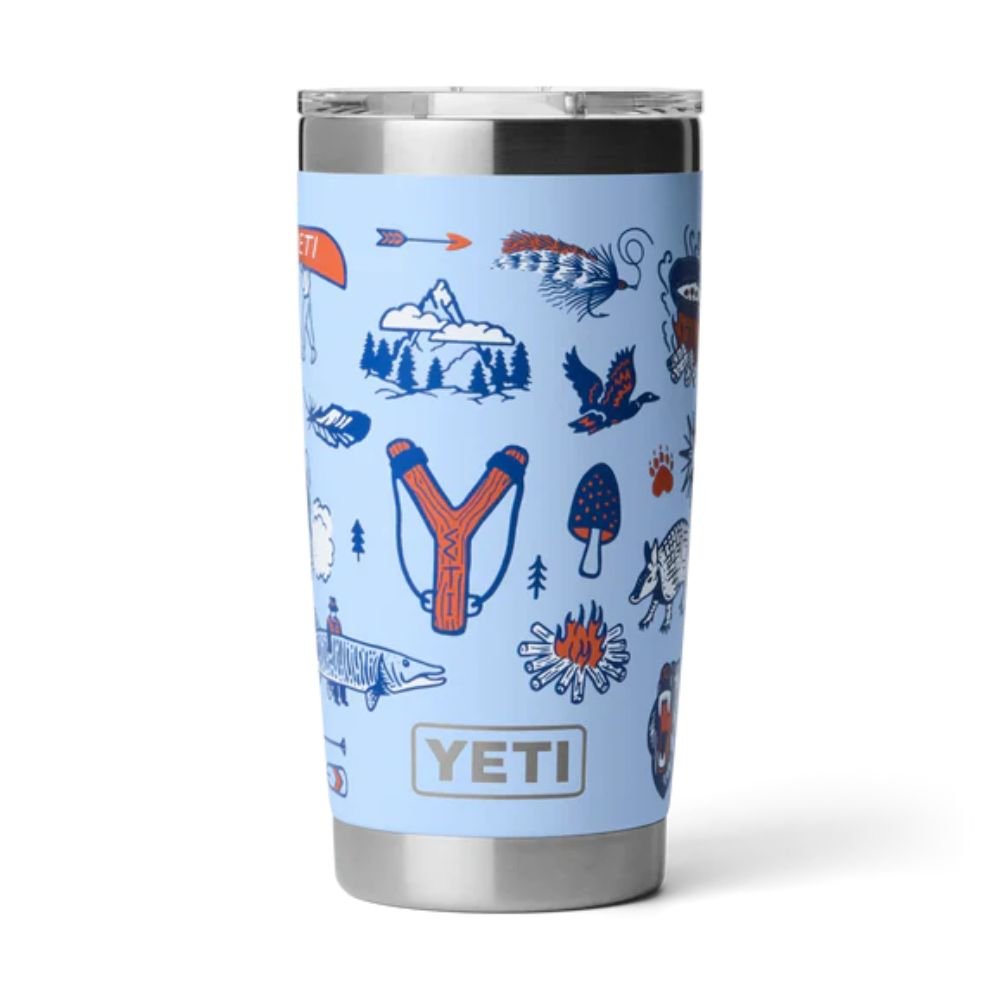 Yeti Rambler 20oz (591ml) Tumbler with Magslider Lid - Big Sky Summer Camp - Old Railway Line Garden Centre