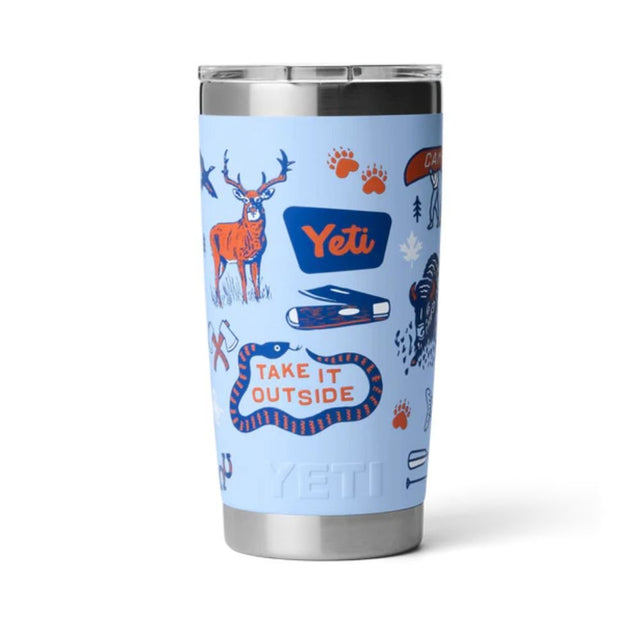 Yeti Rambler 20oz (591ml) Tumbler with Magslider Lid - Big Sky Summer Camp - Old Railway Line Garden Centre