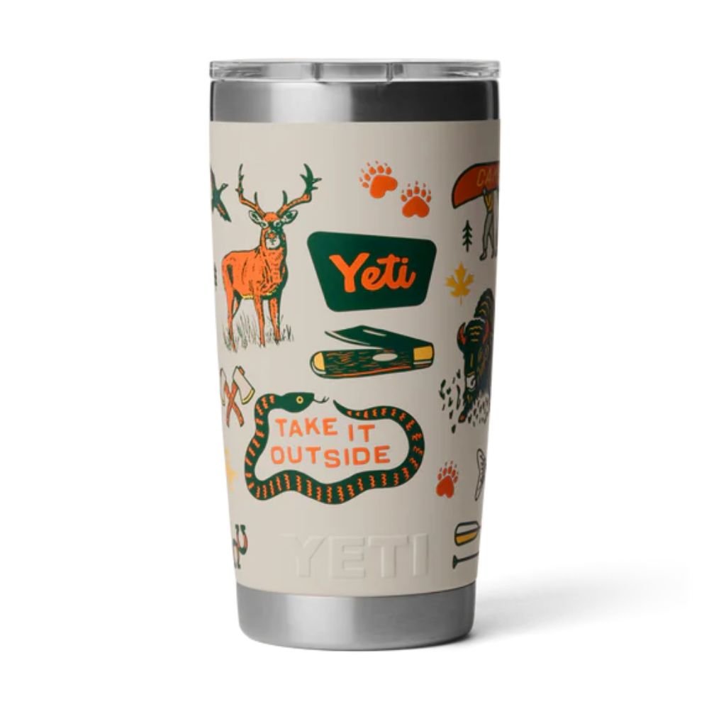 Yeti Rambler 20oz (591ml) Tumbler with Magslider Lid- Cape Summer Camp - Old Railway Line Garden Centre