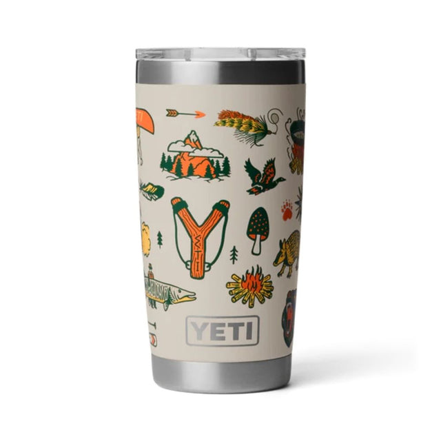 Yeti Rambler 20oz (591ml) Tumbler with Magslider Lid- Cape Summer Camp - Old Railway Line Garden Centre