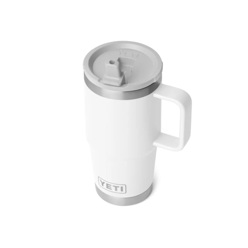 Yeti Rambler 20oz (591ml) Travel Straw Mug with Colour-Matched Straw Lid - White