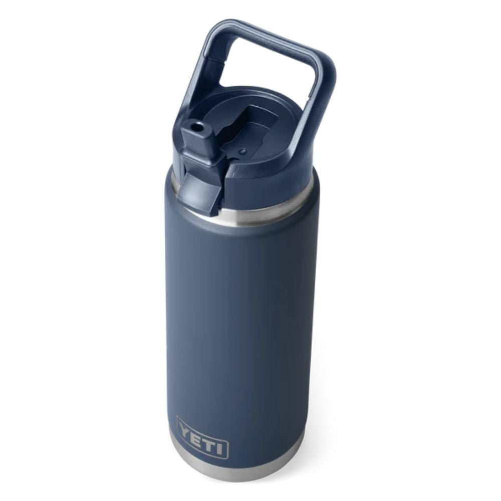 Yeti Rambler 26oz (769ml) Chug Bottle with Flip Straw - Navy - Old Railway Line Garden Centre
