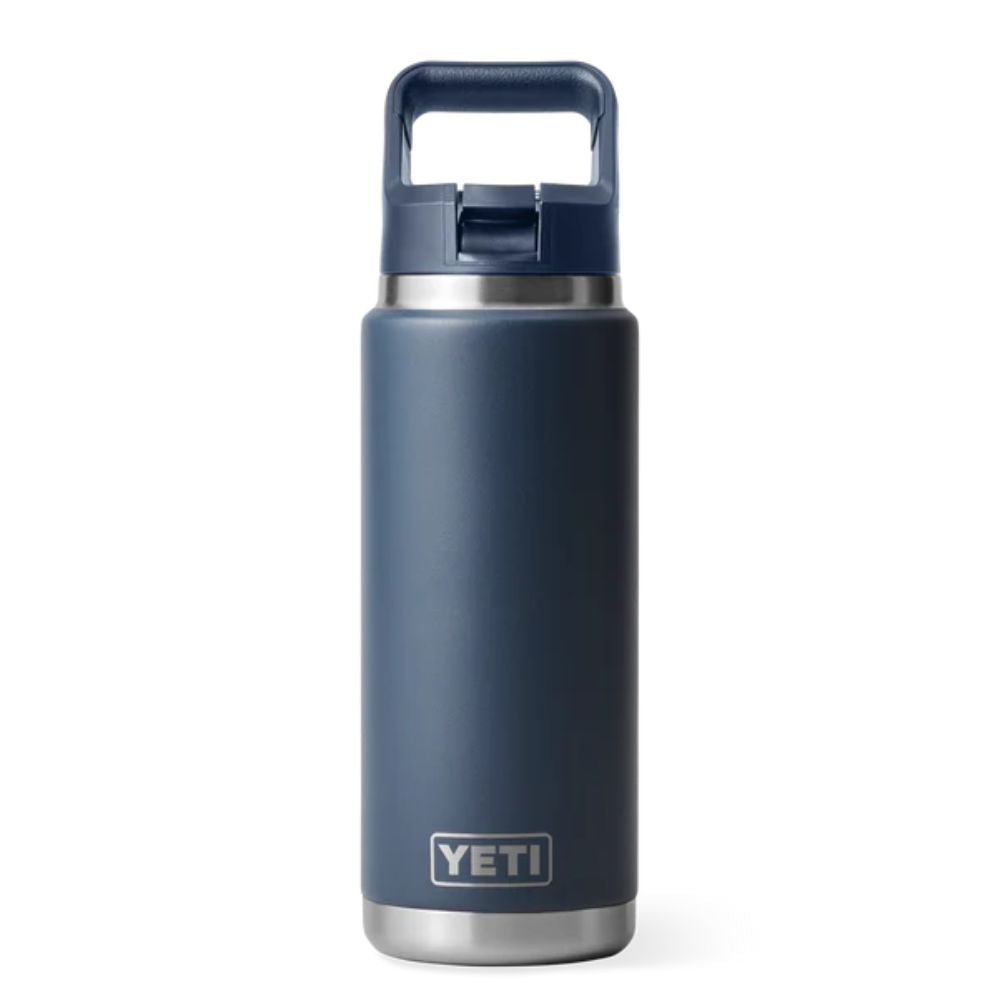 Yeti Rambler 26oz (769ml) Chug Bottle with Flip Straw - Navy - Old Railway Line Garden Centre
