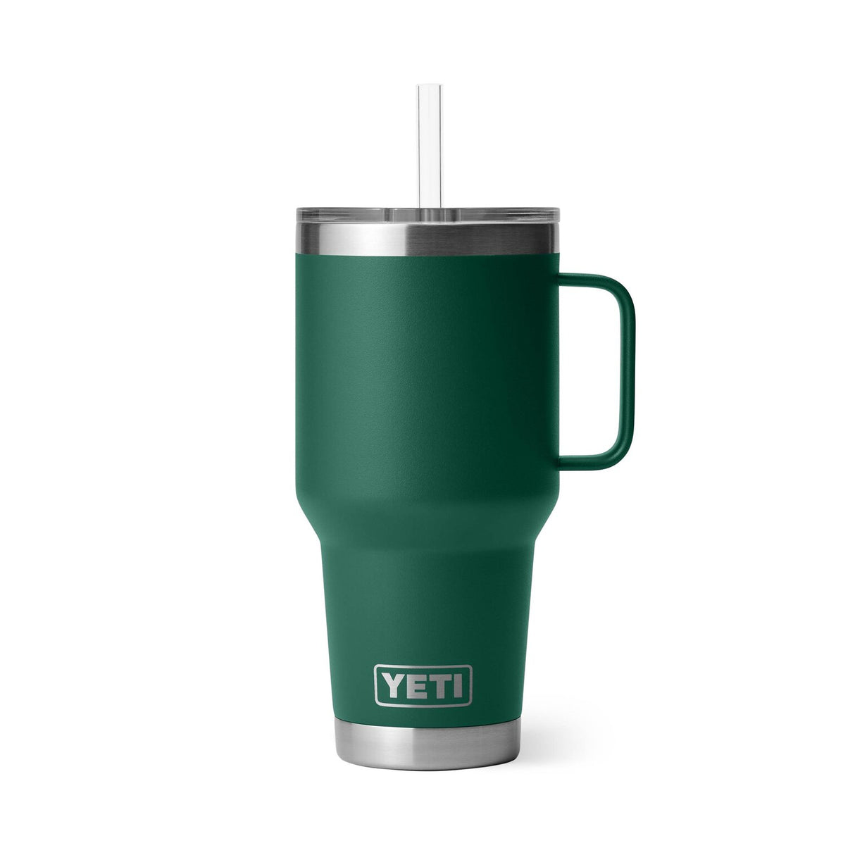 YETI Rambler 35 oz (1L) Straw Mug-  Black Forest Green