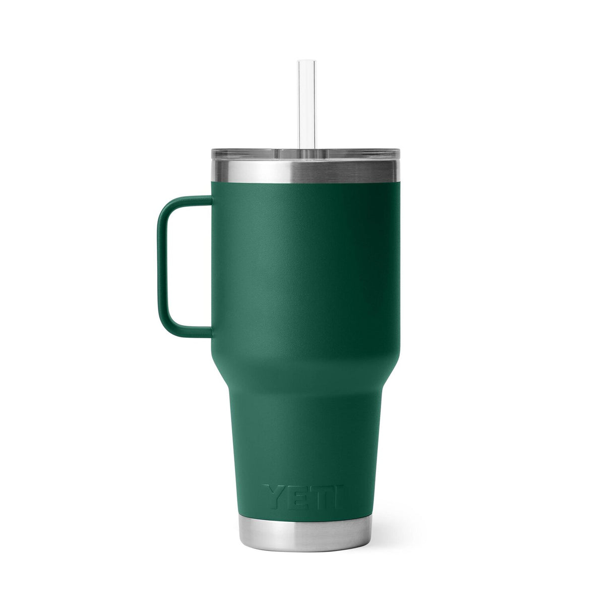 YETI Rambler 35 oz (1L) Straw Mug-  Black Forest Green