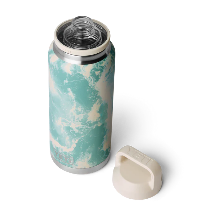 Yeti Rambler 36 oz (1 l) Bottle with Colour-Blocked Chug Cap - Sea View