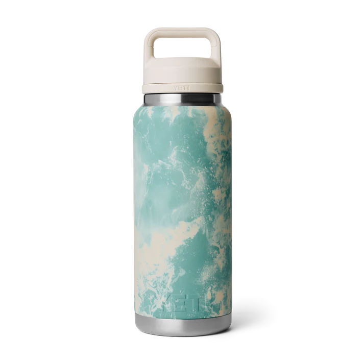 Yeti Rambler 36 oz (1 l) Bottle with Colour-Blocked Chug Cap - Sea View