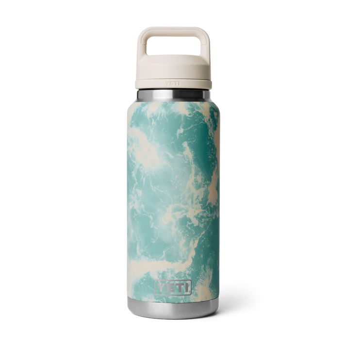 Yeti Rambler 36 oz (1 l) Bottle with Colour-Blocked Chug Cap - Sea View