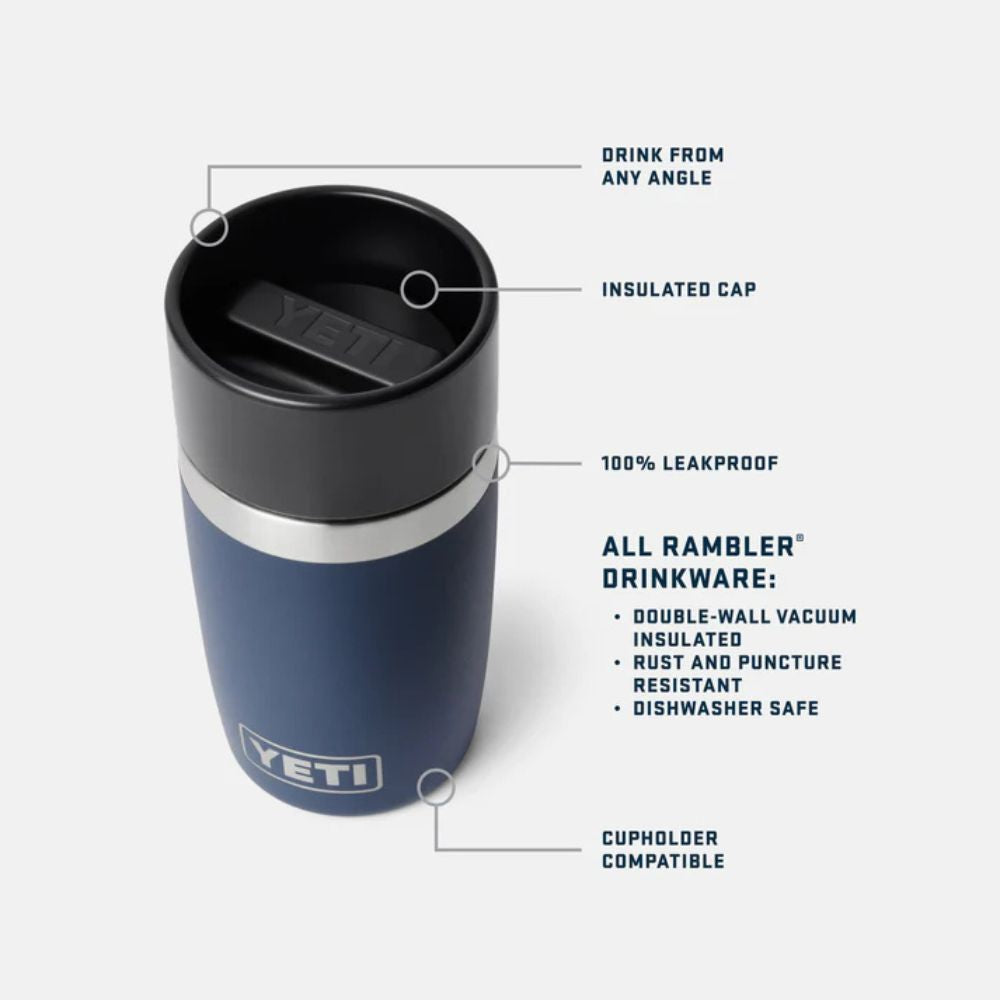 Yeti Rambler 8oz (236ml) Travel Bottle with Commuter Cap - Ridgeline