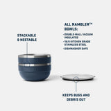 Yeti Rambler Medium Insulated Bowl - Navy - Old Railway Line Garden Centre